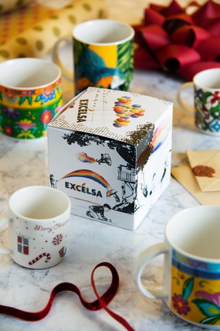 4 mugs en Bone China Havana - 30 cl