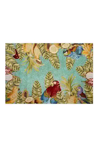 Vloerkleed Havana Blauw en Groen - 160 x 100 cm