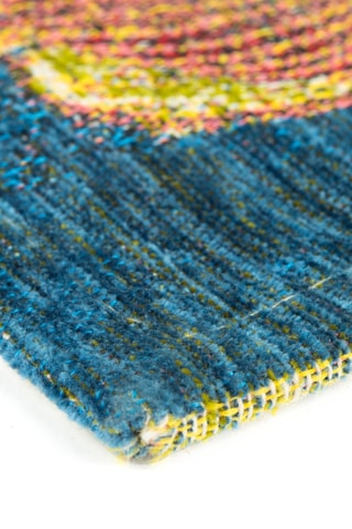 Vloerkleed Rhapsody Blauw en oranje- 165 x 110 cm
