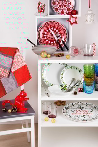 Chemin de table Mandala - Rouge - 45 x 140 cm