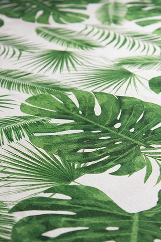 Nappe rectangulaire Foliage - Vert et blanc