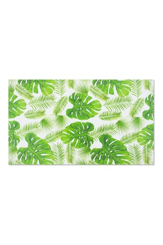 Nappe rectangulaire Foliage - Vert et blanc