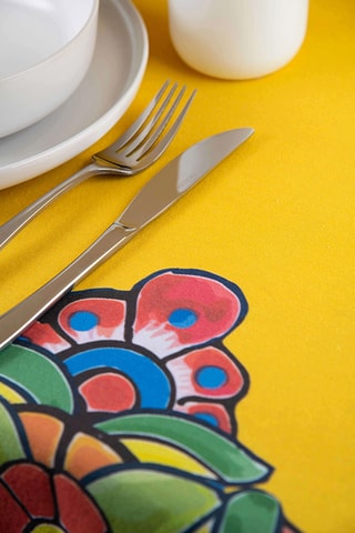 Nappe rectangulaire Acapulco - Jaune et bleu