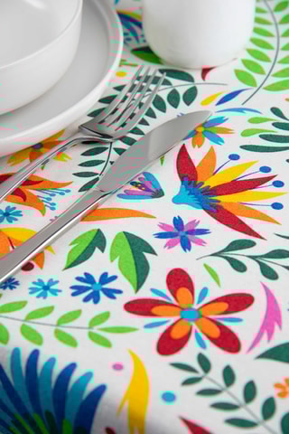 Nappe rectangulaire Mexican Flowers – 140 x 180 cm