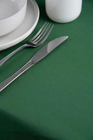 Nappe rectangulaire Panama - Vert - 140 x 180 cm