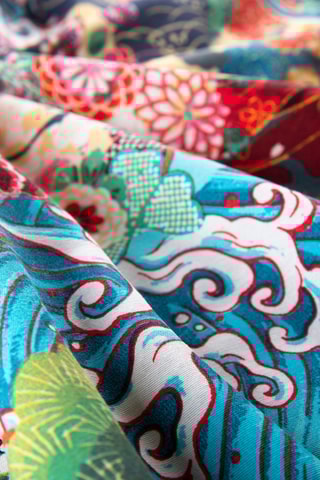 Nappe rectangulaire Kimono - Multicolore