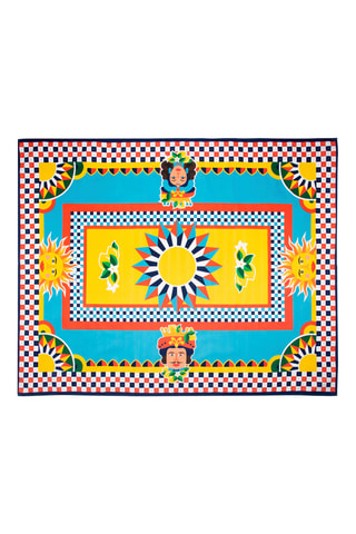Nappe rectangulaire Sicilian - Jaune - 180 x 140 cm