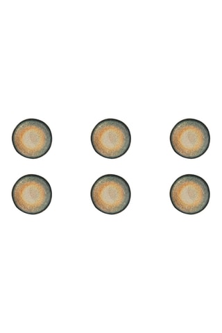 6 assiettes à dessert en céramique Ephestus - 20 cm