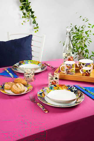 4 mugs en porcelaine Kimono - 30 cl