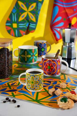 4 mugs en Bone China Puebla - 29 cl