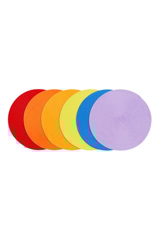 6 sets de table - Multicolore - 36 cm