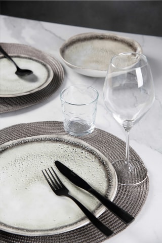 6 sets de table - Gris - 36 cm