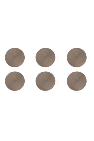 6 sets de table - Gris - 36 cm