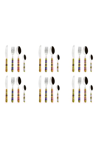 Ménagère en acier inoxydable 18/0 AISI 430 Trinacria - 24 pièces