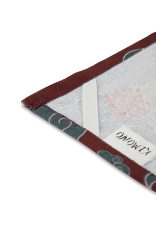 Torchon Kimono - Anthracite et rouge