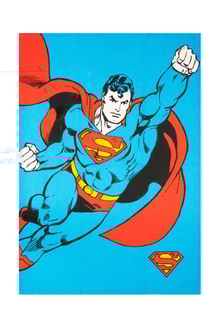 Torchon Superman La Ligue des Justiciers DC Comics - Bleu