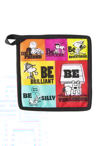Manique de cuisine Snoopy - Rouge et orange