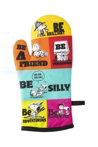 Manique Snoopy - Jaune et rouge