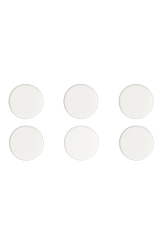 6 assiettes plates en céramique Nordic - 27 cm