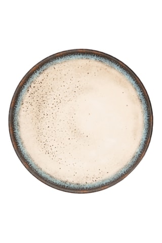 6 assiettes plates en céramique Zeus - 27 cm