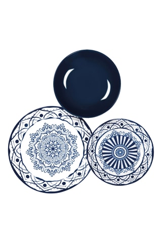 Service en porcelaine et grès Bohème - 18 pièces