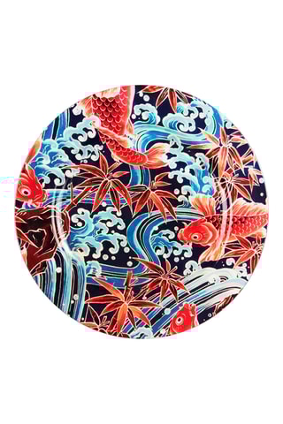 6 assiettes plates Kimono  -  33 cm