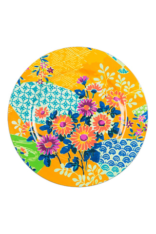 6 assiettes plates Kimono  -  33 cm