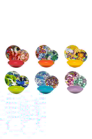 Service en porcelaine Kimono - 18 pièces