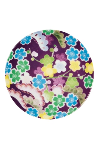 6 assiettes apéritif en porcelaine Kimono - 15 cm