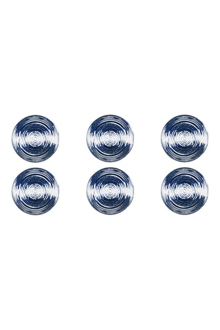 6 assiettes plates en céramique Ermes - 27 x 27 x 3 cm