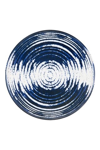 6 assiettes plates en céramique Ermes - 27 x 27 x 3 cm