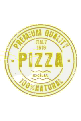 6 assiettes à pizza en porcelaine Première Qualité - 31 cm