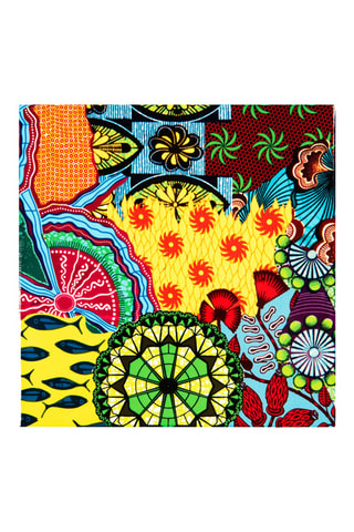 Dessous de plat en céramique Afrika  -  15 x 15 cm
