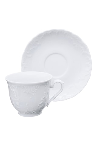 6 tasses à café en porcelaine Elisa Rococo - 23 cl
