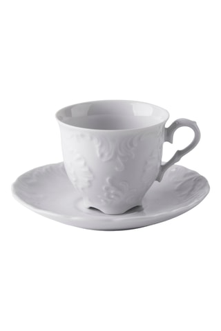 6 tasses à café en porcelaine Elisa Rococo - 9 cl