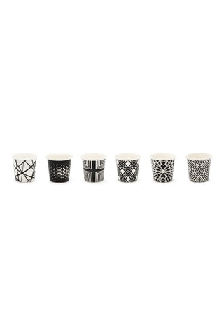 6 tasses à café en porcelaine Emily - 9 cl