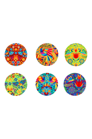 6 dessous de verre en céramique
