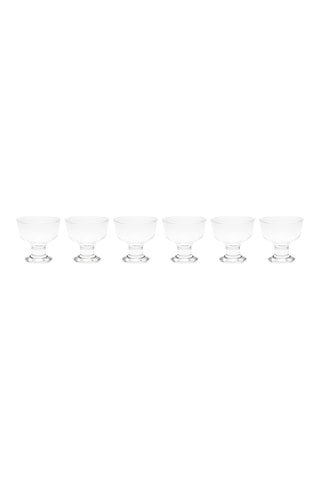 6 coupelles à dessert Malibu en verre  -  29 cl
