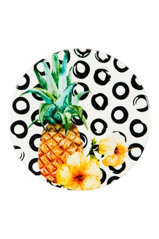 6 dessous de verre Tropical Chic - 10,5 cm
