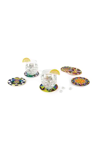 6 dessous de verre en céramique