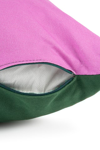 Coussin - Mauve et vert - 45 x 45 cm