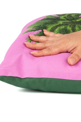 Coussin - Mauve et vert - 45 x 45 cm