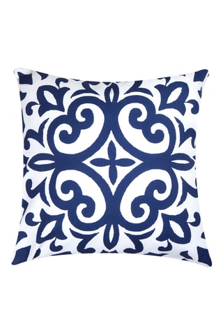 Coussin Cobalto - Bleu et blanc - 45 x 45 cm