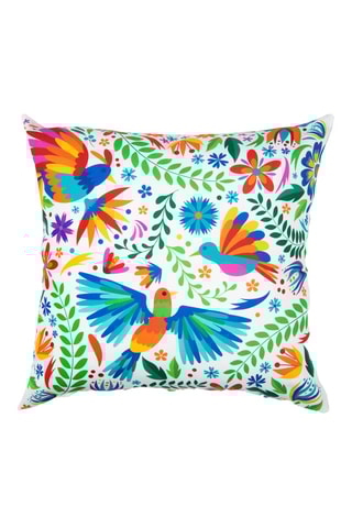 Coussin - Blanc et vert - 45 x 45 cm