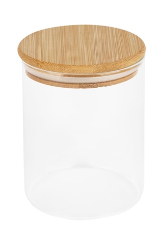 Bocal de conservation avec couvercle en bambou Eco Liv - 80 cl