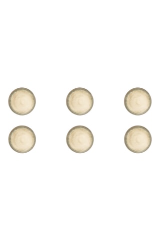 6 assiettes creuses en céramique Zeus - 18 cm