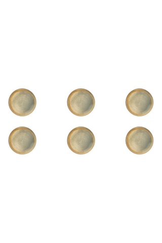 6 assiettes creuses en céramique Demetra - 18 cm