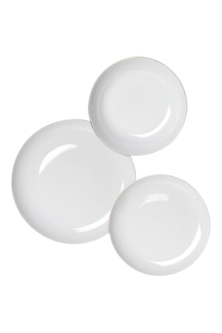 Service en porcelaine Linea Gold - 18 pièces