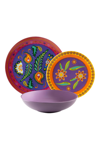 Service en porcelaine et grès Gipsy Soul - 18 pièces