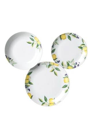 Service Lemon en porcelaine - 18 pièces